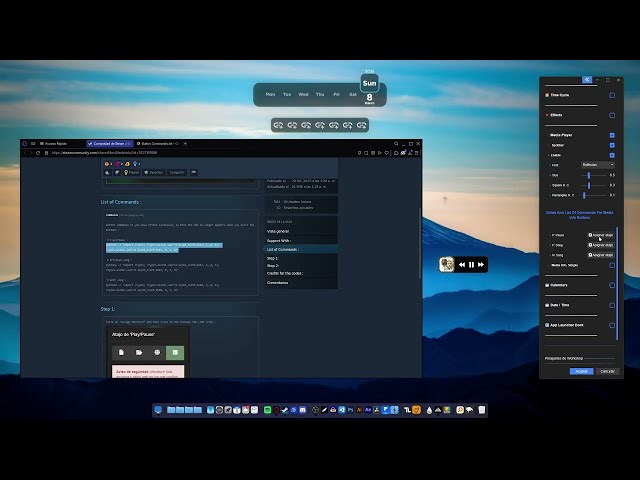 Tutorial on button commands for multimedia information.