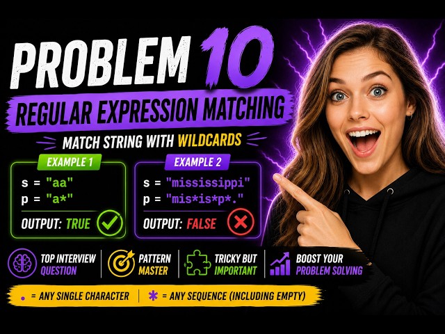 Regular Expression Matching | Leetcode 10 | Technical interview preparation