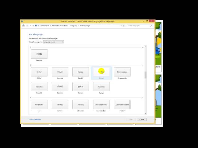 Khmer unicode setup Windows 8 & 8.1