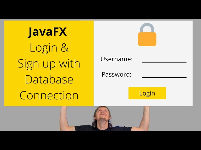 JavaFX Login and Signup Form with Database Connection