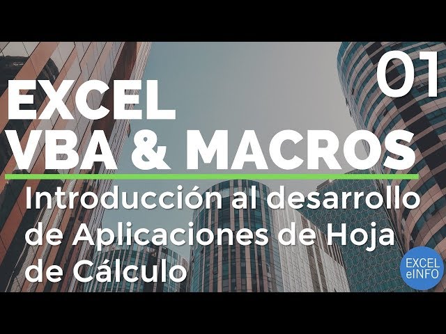 Excel VBA and Macros - Chapter 1 - Introduction to Spreadsheet Applications Development
