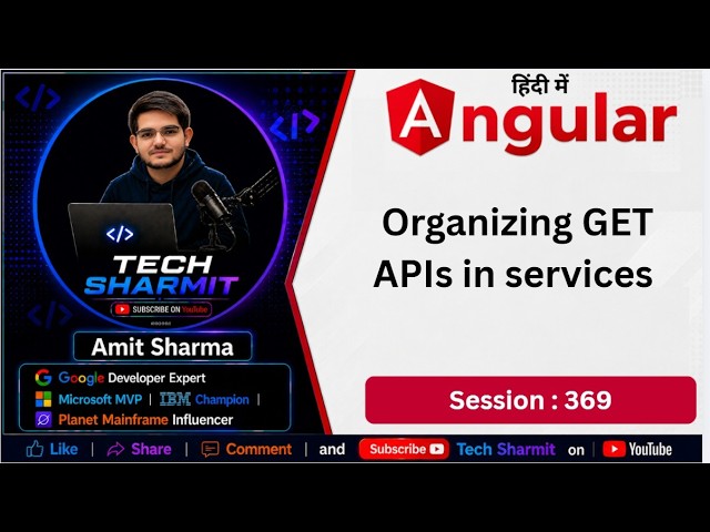 Organizing GET APIs in services in Angular | HttpClient API in Angular | Angular Tutorial (Ep-369)