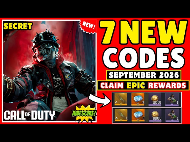 *NE* CALL OF DUTY MOBILE REDEEM CODES IN SEPTEMBER 2026 | CODM VP CODES 2026 | COD MOBILE CODE 2026