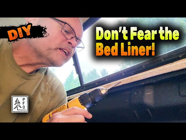 How to install a Toyota Tundra Bed Rail Kit over a sprayed on bed liner