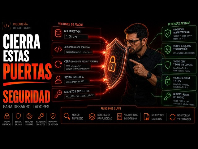 Seguridad para Desarrolladores: SQL Injection, XSS, CSRF y Secretos | S08E12