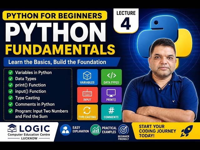 Lecture 4-Variables, Data Types, Input/Output, Type Casting and Comments