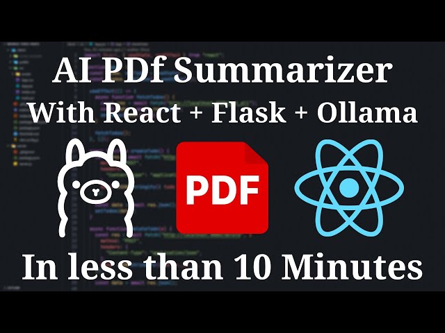 Build an AI Powered PDF Summarizer with React & Ollama LLM