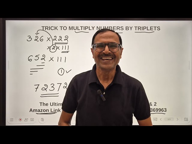 Magic Multiplication Trick II Multiply by Triplets II No Pen & Paper #multiplication #magic #tricks