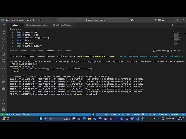 Building a Grammar Scoring AI with Librosa & ML | Real-Time Audio Analysis