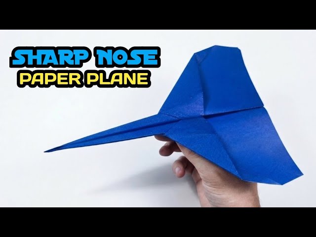 How to Make a Sharp Nose Paper Airplane ✈️ | Fastest Paper Plane Tutorial