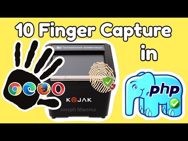 10 Fingerprints Live Scan in Web using KOJAK PL Scanner