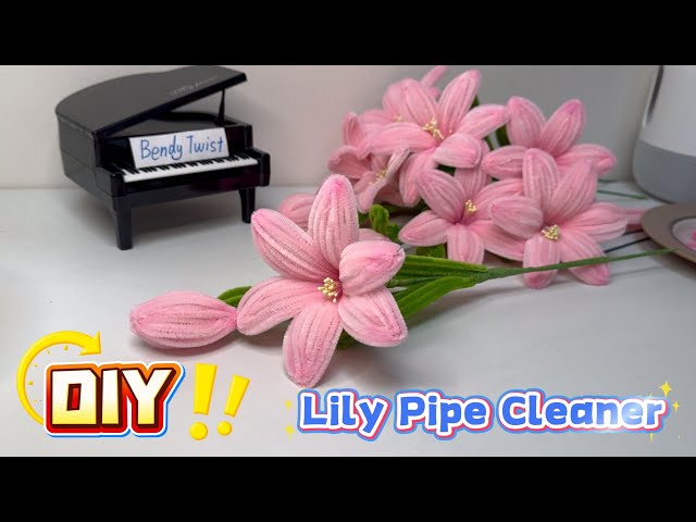 DIY Pipe Cleaner Lily | Easy Bendy Twist Flower Tutorial 🌷