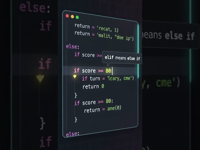 Python if, elif & else in Seconds 🐍 | Conditional Statements #Shorts