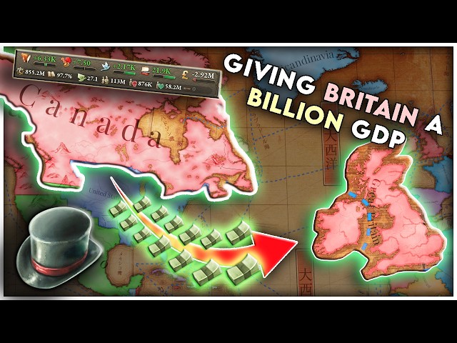 Pushing Britain to 1 BILLION GDP as Canada | Victoria 3 The Great Wave