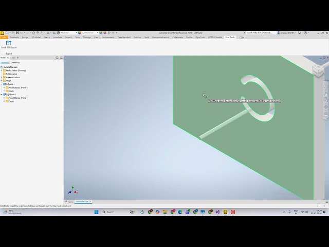 SlotMater – Custom Autodesk Inventor Add-in | Automated Slot Creation Tool