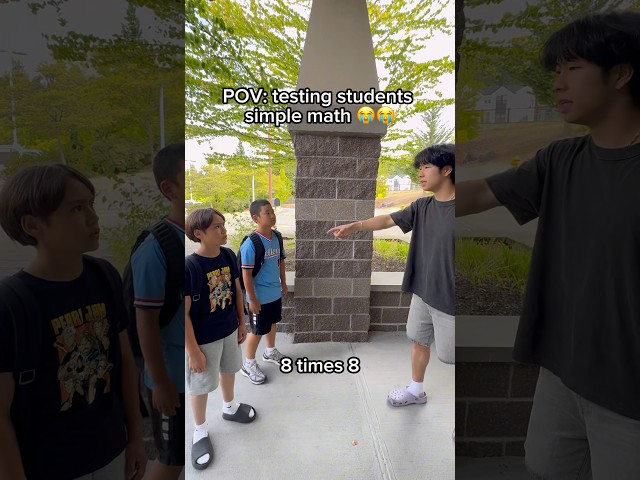 POV testing students simple math #short #math