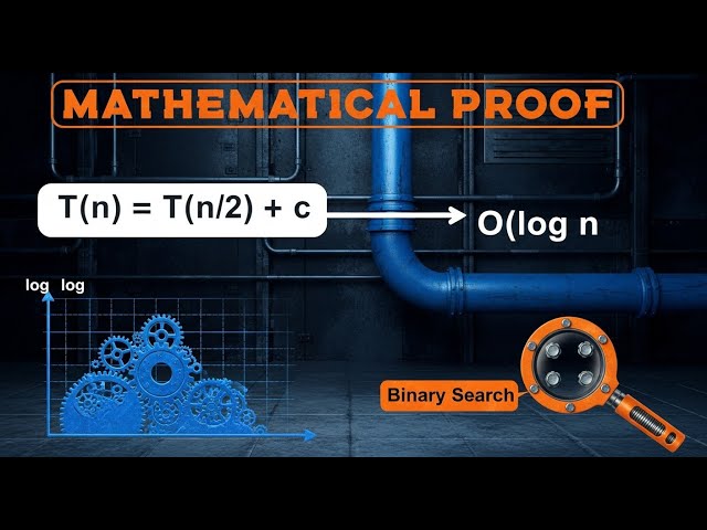Binary Search time complexity || O(log n) Mathematical Proof
