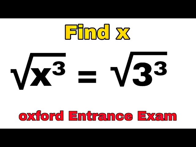 A Oxford University interview math test |solve this math problem |