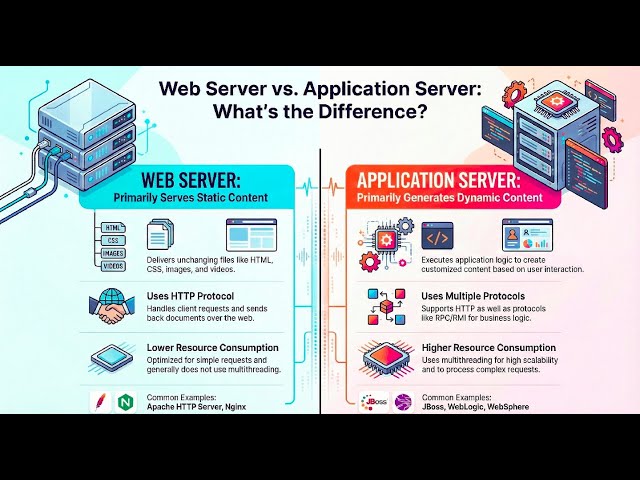 Web Server vs Application Server Explained in 6 Minutes 🔥 | Popular FAANG Interview Question