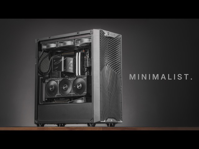 All Black, Clean Minimalist 4K Gaming PC Build - Corsair 3200D RS