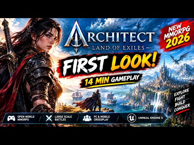 ARCHITECT: Land of Exiles FIRST LOOK! 🔥 New MMORPG 2026 | 14 Minutes of Gameplay