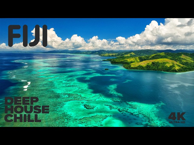 Deep House Chill in Fiji | Ocean Therapy | Cinematic 4K Aerial Calm for Your TV