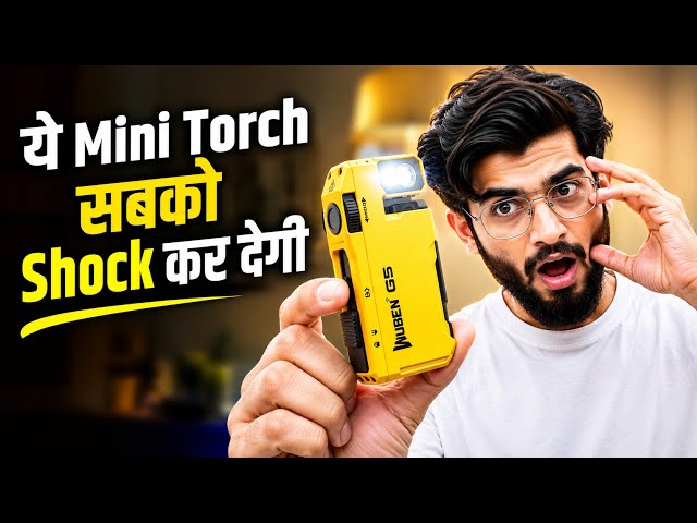 WUBEN G5 Review Hindi 🔥 400 Lumens Pocket Torch | World's Smartest EDC Flashlight?