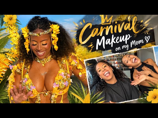 Doing My Moms Makeup For Carnival 🌺