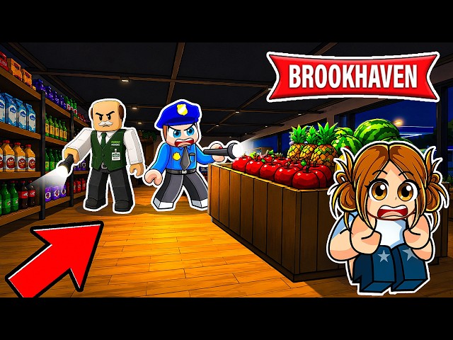 Ece Secretly Snuck Into the Market at Night 📚 Roblox Brookhaven🏡RP
