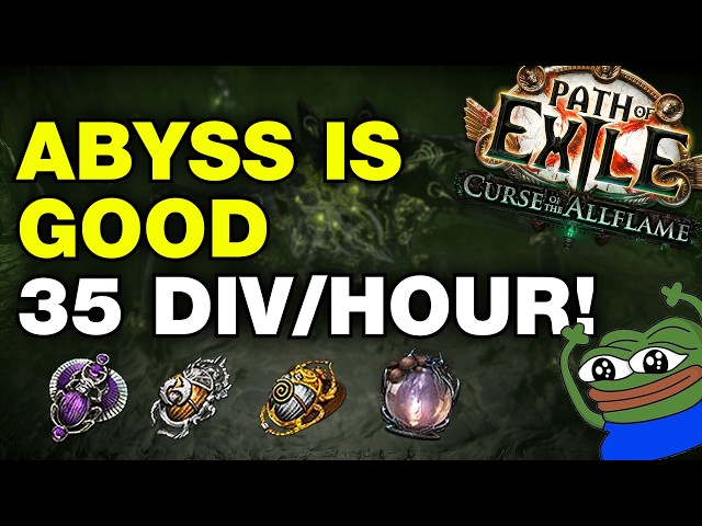 POE 3.29 - ABYSS FARM GOOD NOW! 30-35 Div/Hour Scarab Strat - Path of Exile: Curse of the Allflame