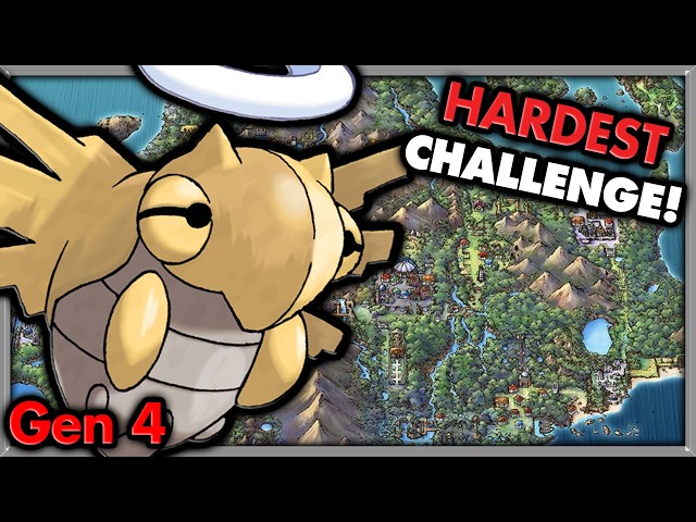 HARDEST CHALLENGE IN YEARS! - Can I Beat Pokemon Platinum with ONLY Shedinja? 🔴 Pokemon Challenges