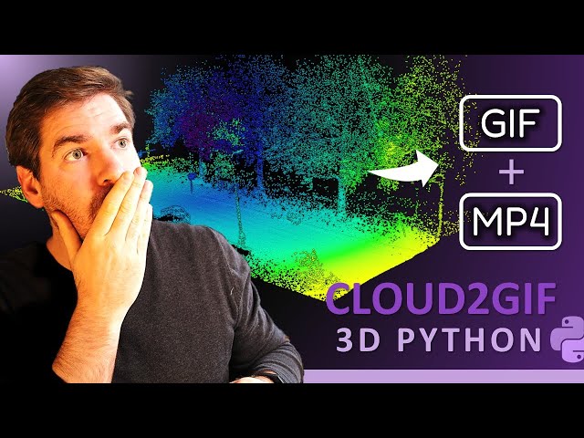 3D to Video in Python: Auto GIF & MP4 (Point Cloud, 3D Mesh, Voxel)
