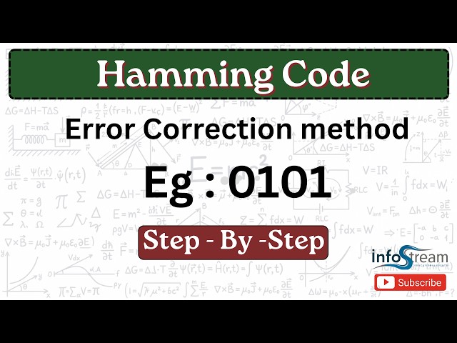 Hamming code | Error Detection and correction| Computer Network