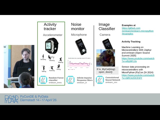 Embedding Data Science in IoT devices with MicroPython and emlearn [PyCon DE & PyData 2026]