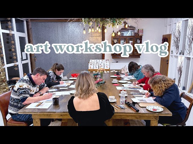 Hosting my First Ever Art Workshop! | Coloured Pencil Workshop Vlog