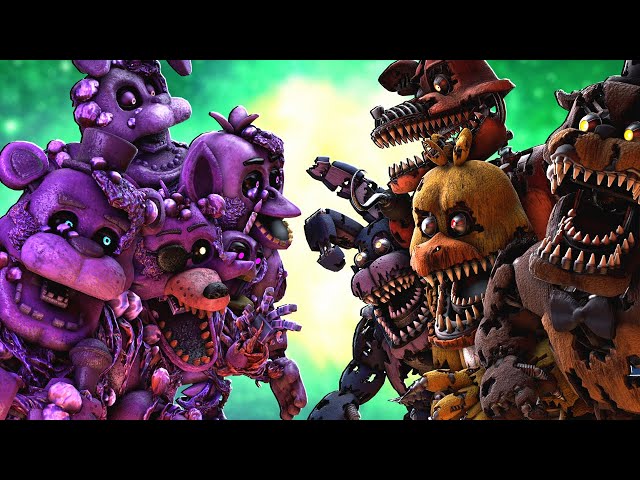 FNaF Nightmare VR vs Toxic Animatronics