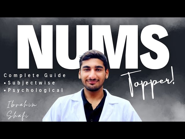 How I Got 1st Position In NUMS MDCAT ft. Ibrahim Shafi | Complete Guide