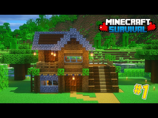 THE PERFECT START IN MINECRAFT SURVIVAL 🔥| MINECRAFT SURVIVAL SERIES EP-1 [HINDI]