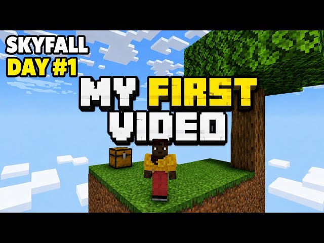 My first video Ek Galti = Seedha Void! 😱 | Skyfall #minecraft #gaming #entertainment #funny #viral