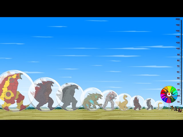 Godzilla & Kong, Python, Shark & Bloop: Epic Tail Size Comparison? | Power Levels Explained
