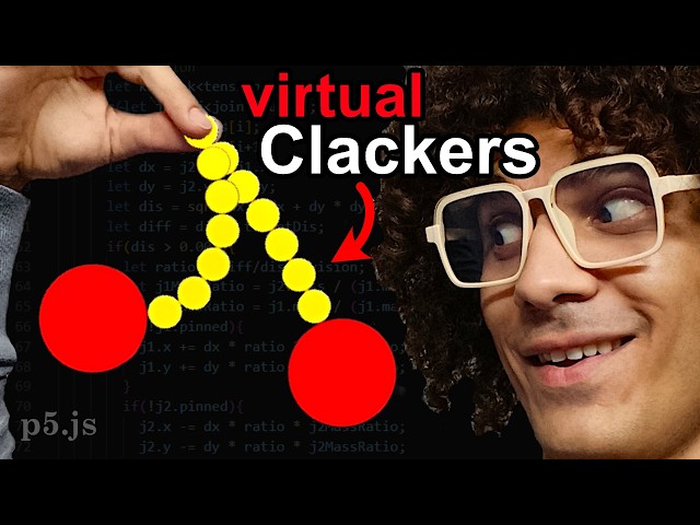 Let's Simulate Clackers – p5.js Algorithmic Journey🧠💫