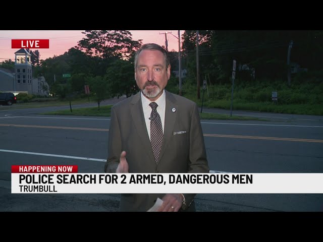 2 suspects described as armed and dangerous at large, 2 others arrested in Trumbull