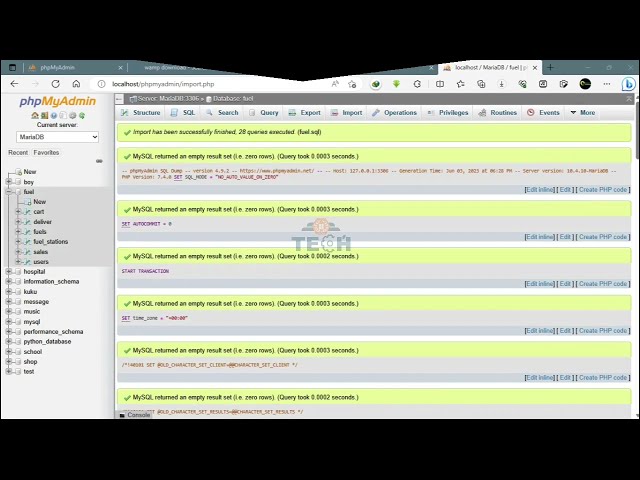 HOW TO IMPORT SQL DATABASE FILE TO YOUR PHPMYADMIN
