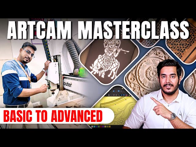 Full Artcam Design & CNC Router Programming Class -  FREE | Masterclass Series by RVM CAD