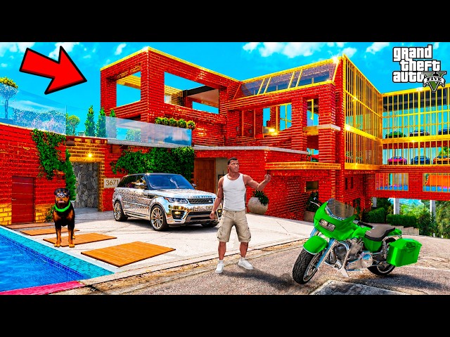 Upgrading Franklin's Millionaire Mansion in GTA 5 | SHINCHAN and CHOP