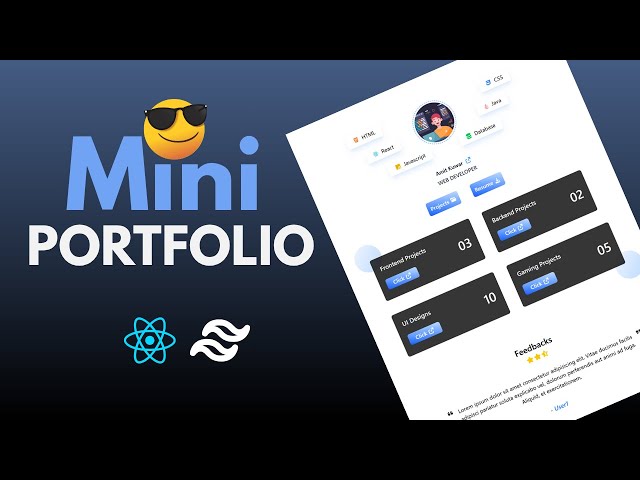 React Portfolio Tutorial 2025 | Build Your Mini Portfolio from Scratch