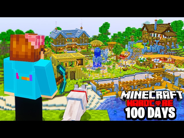 I Survived 100 Days Without Rushing in Minecraft Hardcore!
