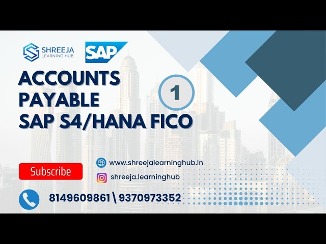 Master SAP S/4HANA FICO Accounts Payable Step by Step Part-1