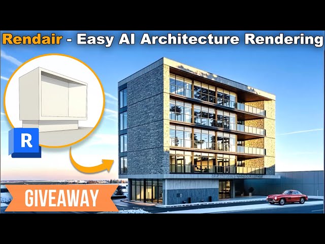 AI Architecture Rendering with Rendair Tutorial | Revit AI Rendering