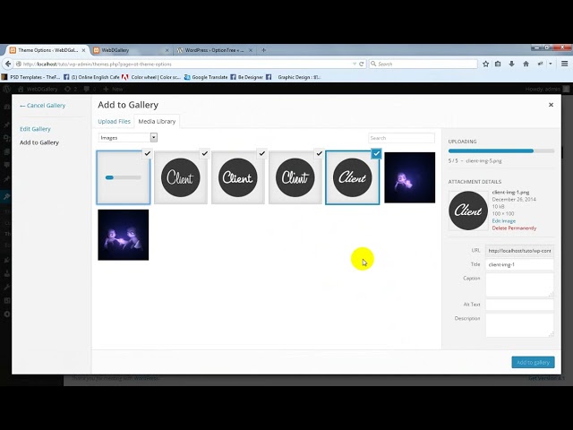 Option Tree Framework {Type – Gallery} WordPress